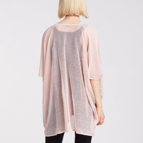 NWT AllSaints ITAT Twist Tee Candy Pink Sweater poncho sz XS - Picture 2 of 10